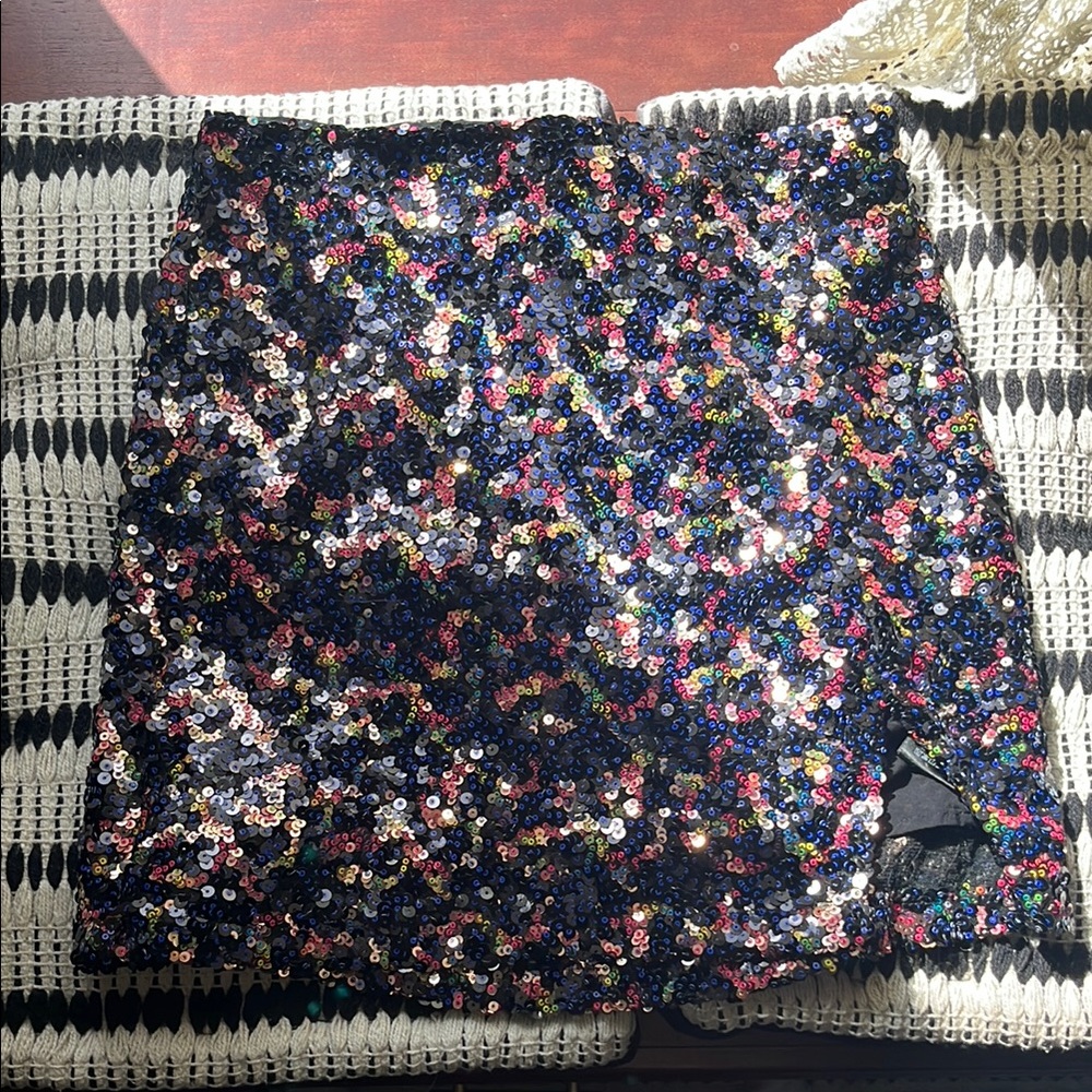Sequin Mini Skirt